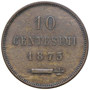 Italian coins - SAN MARINO 10 cents 1875 - Gig. 30 CU (g 9.99)...