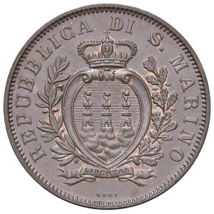 Italian coins - SAN MARINO 10 cents 1894 - Gig. 32 CU (g 9.83)...