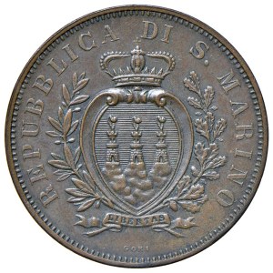 Italian coins - SAN MARINO 10 cents 1894 - Gig. 32 CU (g 10.05...