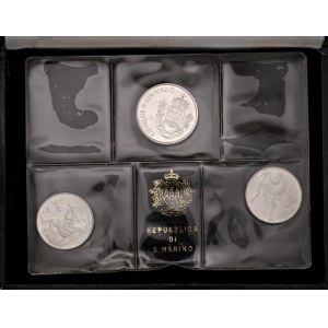Italian coins - SAN MARINO Trittico Virgilio 1981 - AG Lotto di tr...