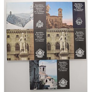 Italian coins - SAN MARINO Commemorative: 1978 Tolstoj, 1975, 1976...
