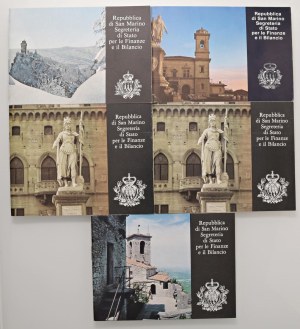 Italian coins - SAN MARINO Commemorative: 1978 Tolstoy, 1975, 1976...