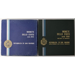 Italian coins - SAN MARINO Divisionali dal 1974 al 1986 - Lotto di...