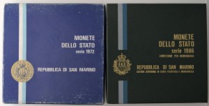 Italian coins - SAN MARINO Divisionals from 1974 to 1986 - Lot of...