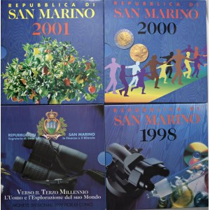 Italian coins - SAN MARINO Divisionali 1993, 1994, 1995, 1996, 199...