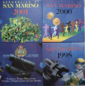 Italian coins - SAN MARINO Divisionals 1993, 1994, 1995, 1996, 199...