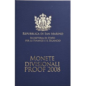 Italian coins - SAN MARINO Divisionale 2008 - Lotto di 8 monete in...
