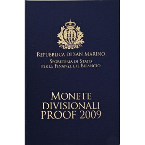 Italian coins - SAN MARINO Divisionale 2009 - Lotto di 8 monete in...