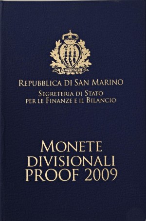 Italian coins - SAN MARINO Divisionale 2009 - Lot of 8 coins in...