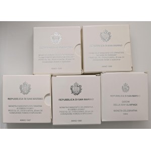 Italian coins - SAN MARINO 1.000 Lire 1995 Seul, 10.000 Lire 1996 ...