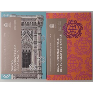 Italian coins - SAN MARINO 2 Euro 2017 Giotto, 2017 Turismo sosten...