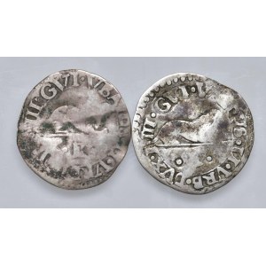 Italian coins - URBINO Guid'Ubaldo II (1538-1574) Armellino, varia...