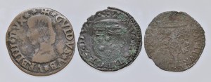 Italian coins - URBINO Lot of three coins as pictured. To be examined...