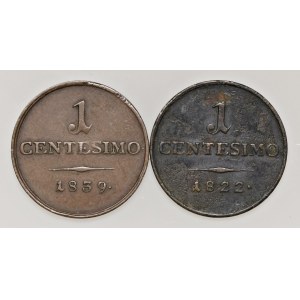 Italian coins - VENEZIA Centesimo 1822 e 1839 - lotto di due monet...