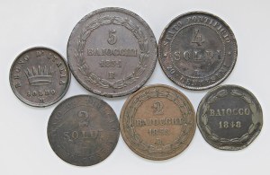 Italian coins - Lot of 6 coins as pictured...
