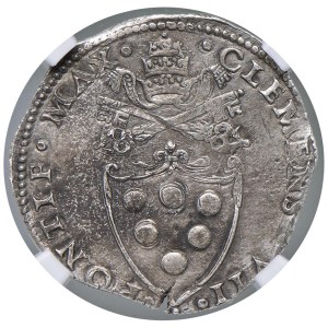 Papal coins - Clemente VII (1523-1534) Doppio Giulio - Munt. 39;...