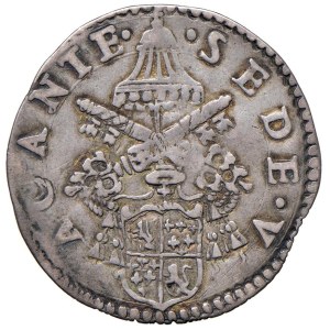 Papal coins - Sede Vacante (1555) Ancona - Giulio - Munt. 5 AG (...