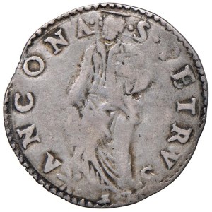 Papal coins - Sede Vacante (1555) Ancona - Giulio - Munt. 5 AG (...