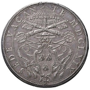 Papal coins - Sede Vacante (1669-1670) Piastra 1669 - Munt. 4 AG...