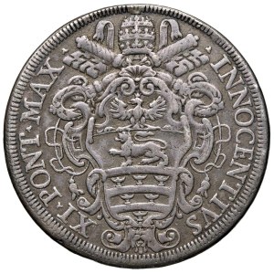 Papal coins - Innocenzo XI (1676-1689) Piastra 1680 - Munt. 43 A...