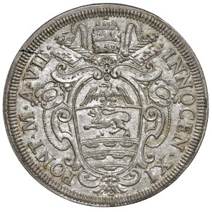 Papal coins - Innocenzo XI (1676-1689) Mezza Piastra A. VII - Mu...