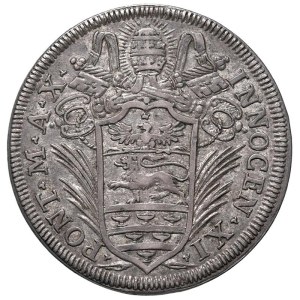 Papal coins - Innocenzo XI (1676-1689) Testone 1686 A. X - Munt....