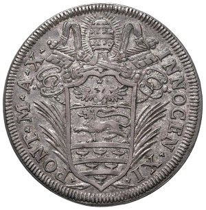 Papal coins - Innocent XI (1676-1689) Testone 1686 A. X - Munt....