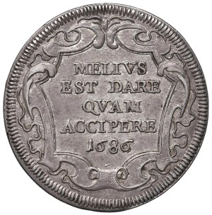 Papal coins - Innocent XI (1676-1689) Testone 1686 A. X - Munt....