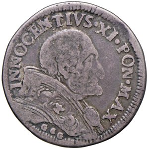 Papal coins - Innocenzo XI (1676-1689) Bologna - Testone 1683 - ...