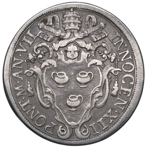 Papal coins - Innocenzo XII (1691-1700) Mezza piastra A. VII - M...
