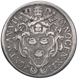 Papal coins - Innocent XII (1691-1700) Half plate A. VII - M...