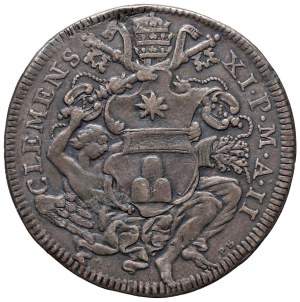 Papal coins - Clement XI (1700-1721) Half plate 1702 A. II -.