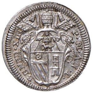 Papal coins - Benedict XIII (1724-1730) Grosso 1725 A. I Porta ...