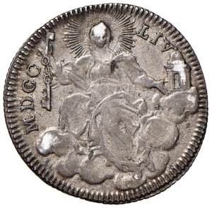 Papal coins - Benedict XIV (1740-1758) Fifth of shield 1754 A. ...