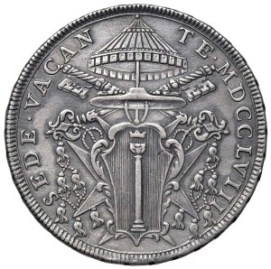 Papal coins - Sede Vacante (1758) Shield 1758 - Munt. 2 AG (g 26,...