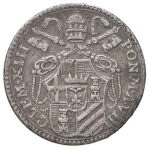 Papal coins - Clemente XIII (1758-1769) Grosso 1765 A. VIII - Mu...
