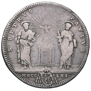 Papal coins - Clemente XIII (1758-1769) Testone 1761 A. IV - Mun...