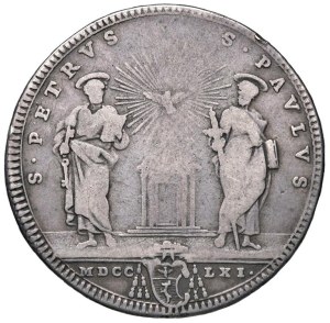 Papal coins - Clement XIII (1758-1769) Testone 1761 A. IV - Mun...