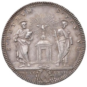 Papal coins - Clemente XIII (1758-1769) Testone 1763 A. VI - Mun...