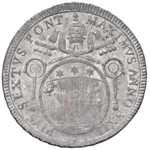 Papal coins - Pio VI (1775-1799) 60 Baiocchi 1796 - Munt. 60 MI ...
