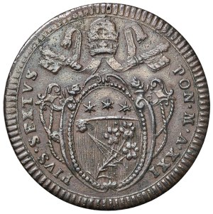 Papal coins - Pius VI (1775-1799) 2 Baiocchi A. XXI - Nomisma 164...