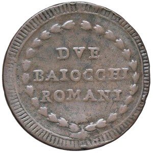 Papal coins - Pio VI (1775-1799) 2 Baiocchi A. XXIII - Munt. 120...