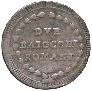 Papal coins - Pius VI (1775-1799) 2 Baiocchi A. XXIII - Munt. 120...