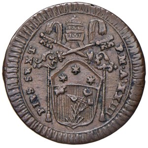 Papal coins - Pio VI (1775-1799) Mezzo baiocco A. XXIII - Nomism...