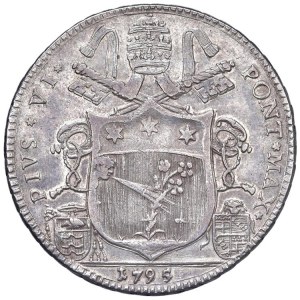 Papal coins - Pio VI (1775-1799) Bologna - Scudo da 100 Bolognin...