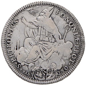 Papal coins - Pio VI (1774-1799) Bologna - Mezzo scudo 1778 A. I...