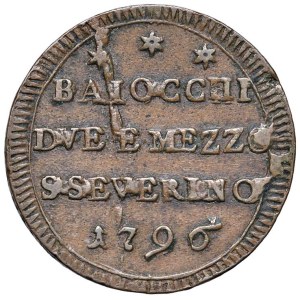 Papal coins - Pio VI (1775-1799) San Severino - Sampietrino 1796...