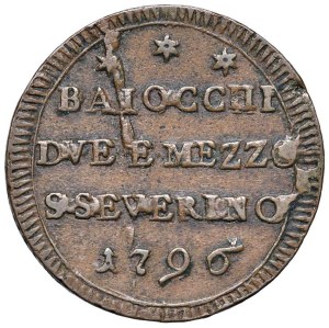 Papal coins - Pius VI (1775-1799) San Severino - Sampietrino 1796...