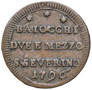 Papal coins - Pius VI (1775-1799) San Severino - Sampietrino 1796...