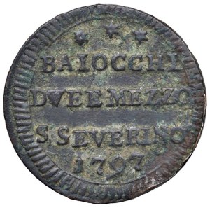 Papal coins - Pio VI (1775-1799) San Severino - Sampietrino 1797...